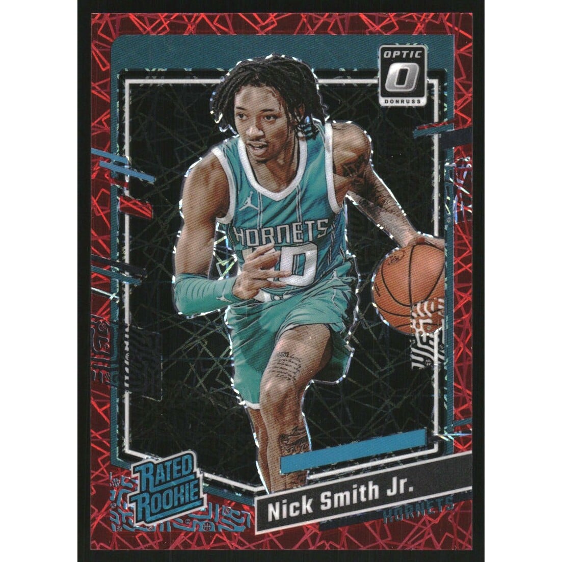2023-24 Donruss Optic Red Velocity #224 Nick Smith Jr. RR. rookie card picture