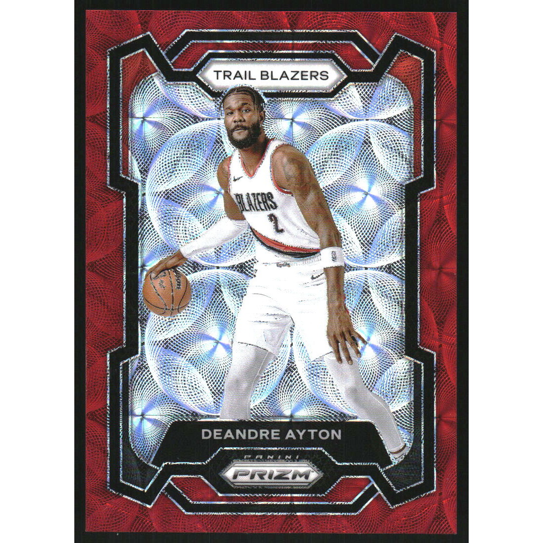 2023-24 Panini Prizm Prizms Choice Red #53 Deandre Ayton