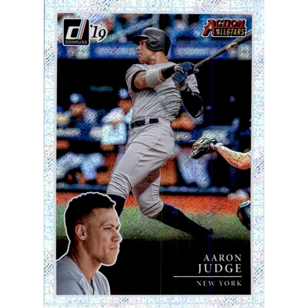 2019 Donruss Action All-Stars Rapture #2 Aaron Judge. rookie card picture