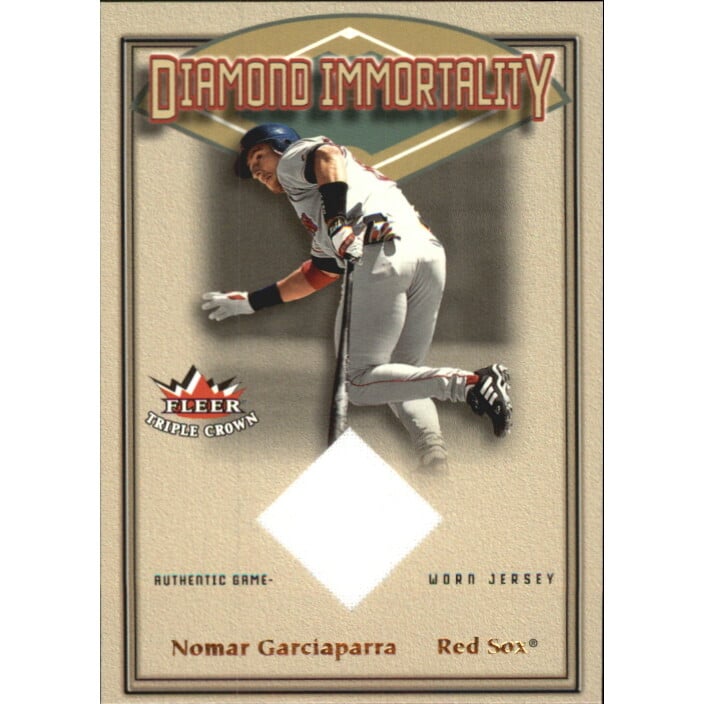 2002 Fleer Triple Crown Diamond Immortality Game Used #3 Nomar Garciaparra Jsy SP/150. rookie card picture