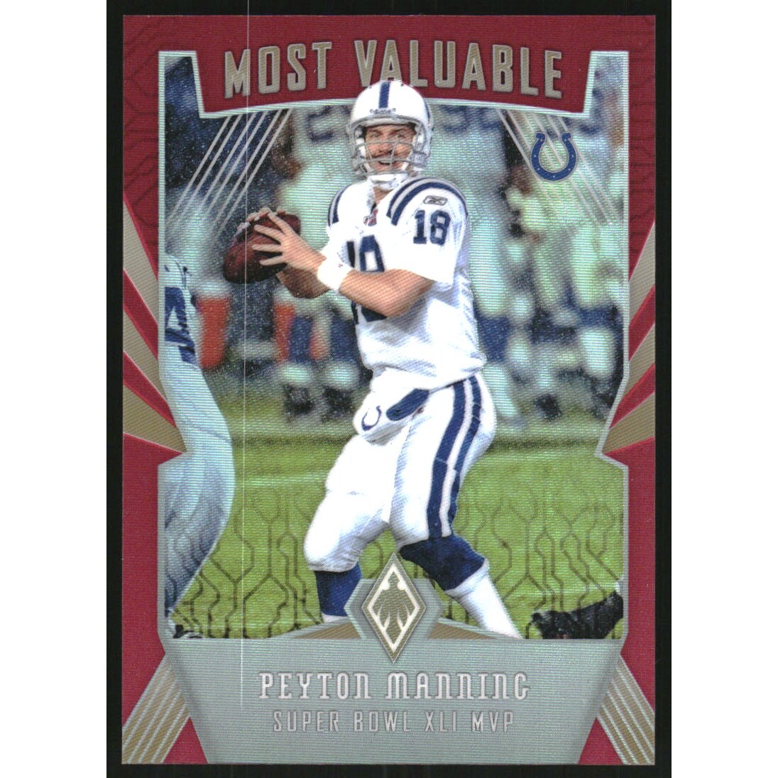 2018 Panini Phoenix Most Valuable Pink #8 Peyton Manning 2018 Panini Phoenix Most Valuable Pink #8 Peyton Manning