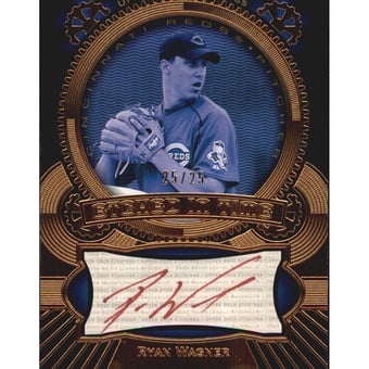 2004 Upper Deck Etchings Etched in Time Autograph Red #RW Ryan Wagner