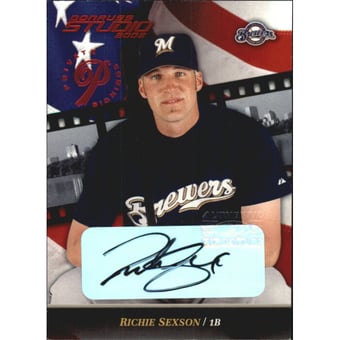 2002 Studio Private Signings #86 Richie Sexson/50