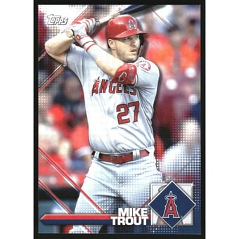 2020 Topps Heritage '20 Sticker Collection Preview #1 Mike Trout