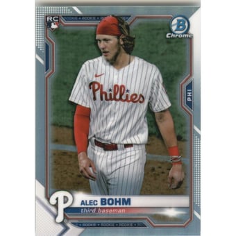 2021 Bowman Chrome Rookie Image Variations #94 Alec Bohm/pinstripe jsy