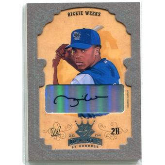 2004 Diamond Kings DK Signatures Framed Silver #68 Rickie Weeks/10