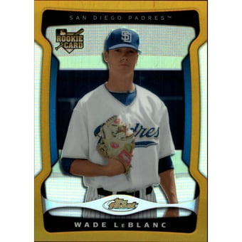 2009 Finest Refractors Gold #137 Wade LeBlanc