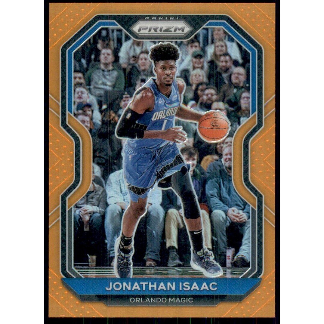 2020-21 Panini Prizm Prizms Orange #250 Jonathan Isaac. rookie card picture