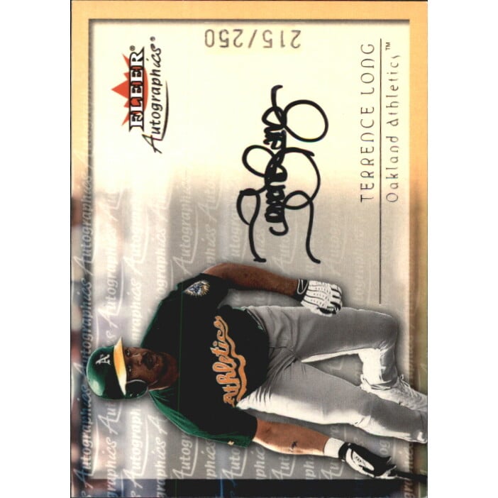 2001 Fleer Autographics Silver #60 Terrence Long. rookie card picture