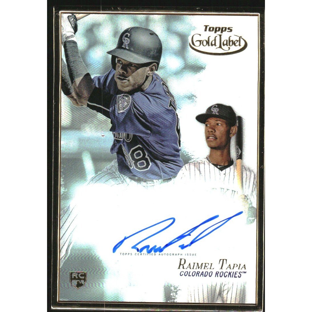 2017 Topps Gold Label Framed Autographs #FART Raimel Tapia. rookie card picture
