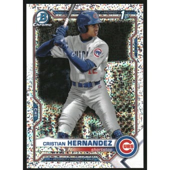 2021 Bowman Chrome Prospects Speckle Refractors #BCP171 Cristian Hernandez