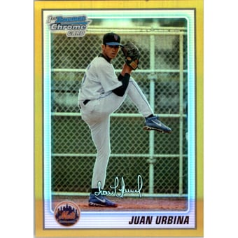 2010 Bowman Chrome Prospects Gold Refractors #BCP220A Juan Urbina