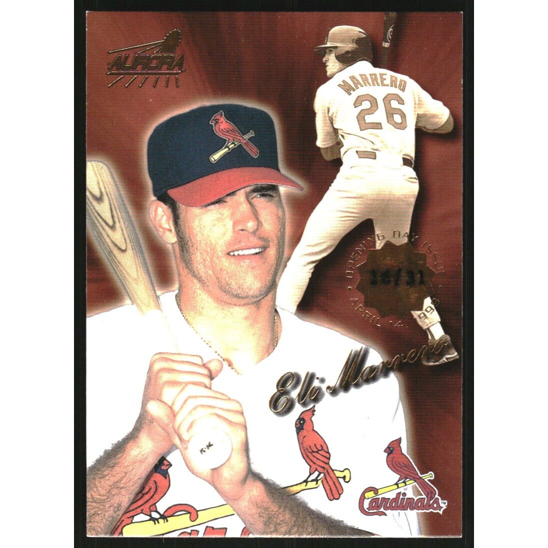 1999 Aurora Opening Day #155 Eli Marrero