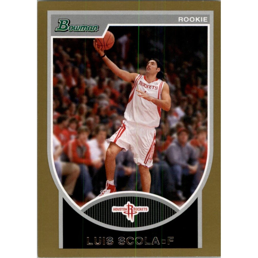 2007-08 Bowman Gold #120 Luis Scola. rookie card picture