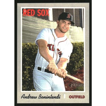 2019 Topps Heritage Mini #484 Andrew Benintendi