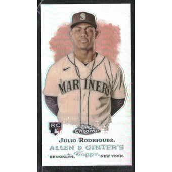 2022 Topps Allen and Ginter Chrome Mini Rookie Design Variations #RDV10 Julio Rodriguez