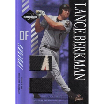 2003 Leaf Limited Threads Double Prime #32 L.Berk No Socks Hat-Jsy/10