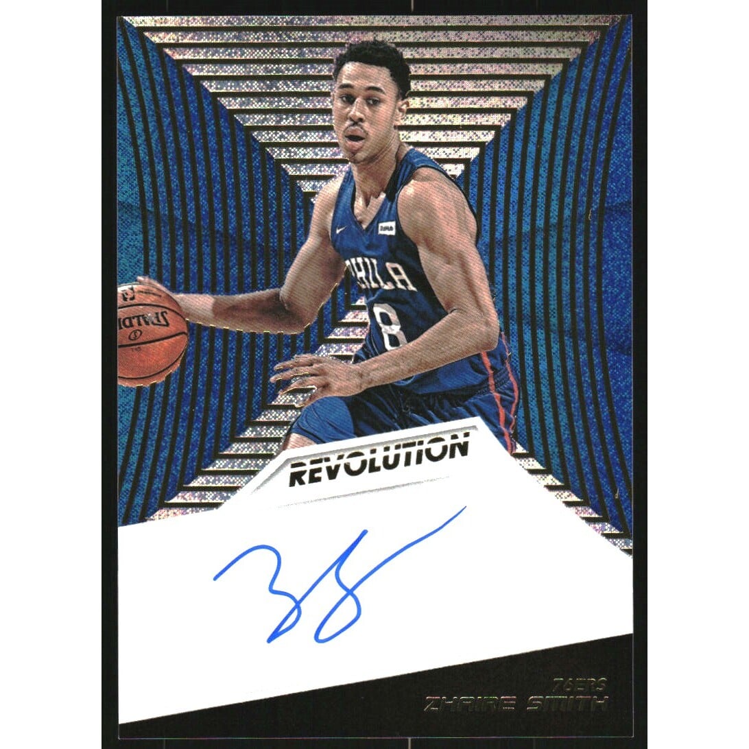 2018-19 Panini Revolution Rookie Autographs #16 Zhaire Smith. rookie card picture
