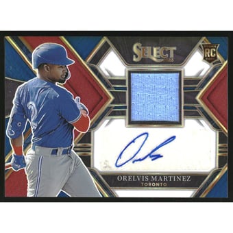 2023 Select Rookie Jersey Autographs Prizms Tri-Color #32 Orelvis Martinez