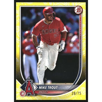 2025 Bowman Yellow Pattern #1 Mike Trout