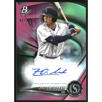 2022 Bowman Platinum Top Prospects Autographs Pink #TOP41 Zach DeLoach