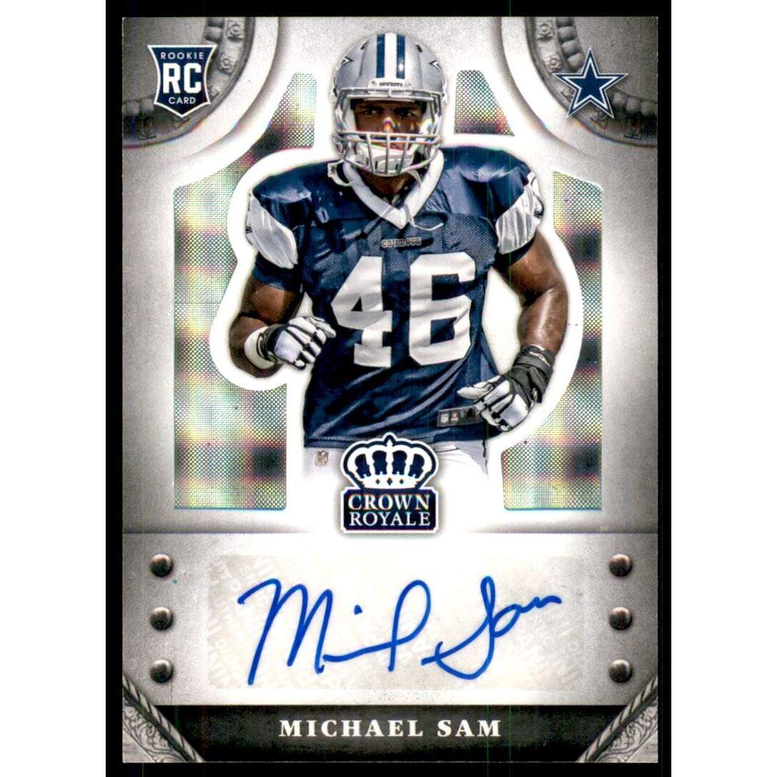 2014 Crown Royale Rookie Signatures Silver Plaid #SMS Michael Sam/50 2014 Crown Royale Rookie Signatures Silver Plaid #SMS Michael Sam/50