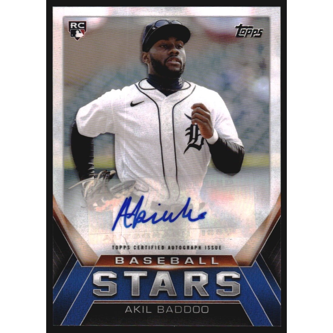 2021 Topps Update Baseball Stars Autographs #BSAAB Akil Baddoo. rookie card picture
