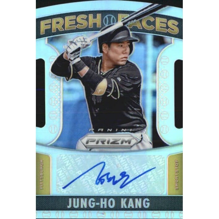 2015 Panini Prizm Fresh Faces Signature Prizms #23 Jung-Ho Kang. rookie card picture