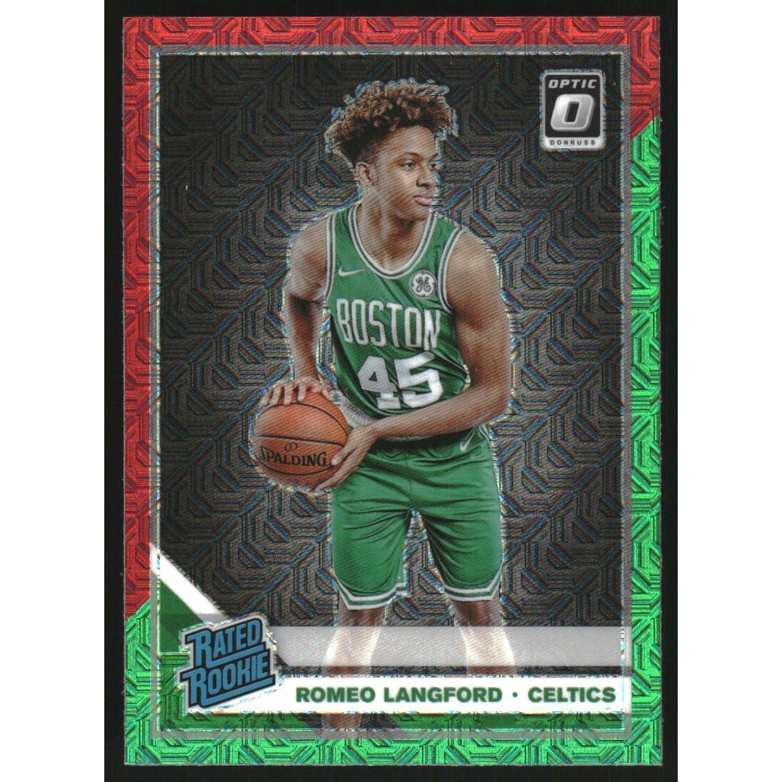 2019-20 Donruss Optic Choice Red and Green #182 Romeo Langford RR. rookie card picture