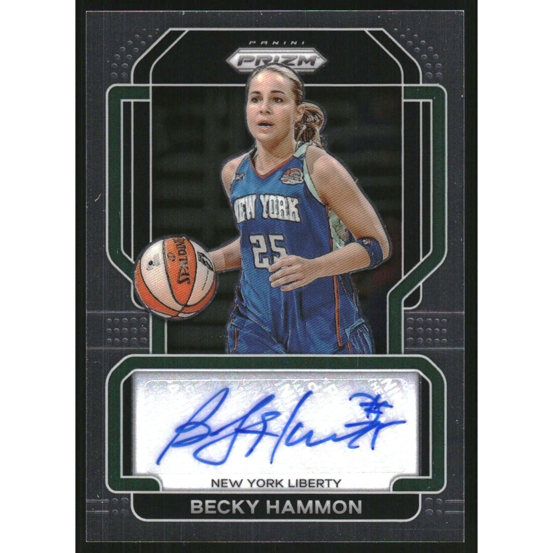 2022 Panini Prizm WNBA Signatures #34 Becky Hammon. rookie card picture
