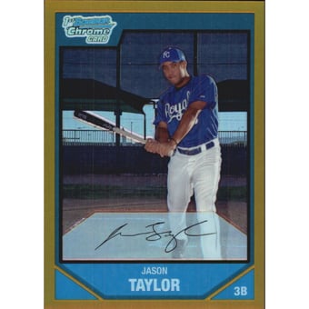 2007 Bowman Chrome Prospects Gold Refractors #BC2 Jason Taylor