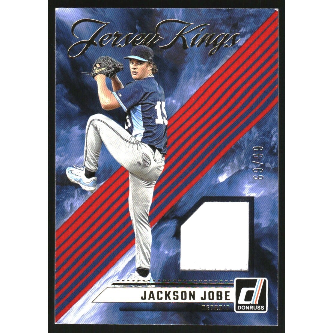 2024 Donruss Jersey Kings Red #24 Jackson Jobe. rookie card picture