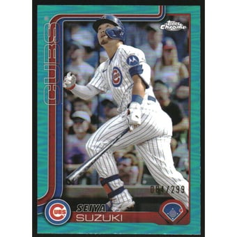 2025 Topps Chrome Teal Refractors #210 Seiya Suzuki