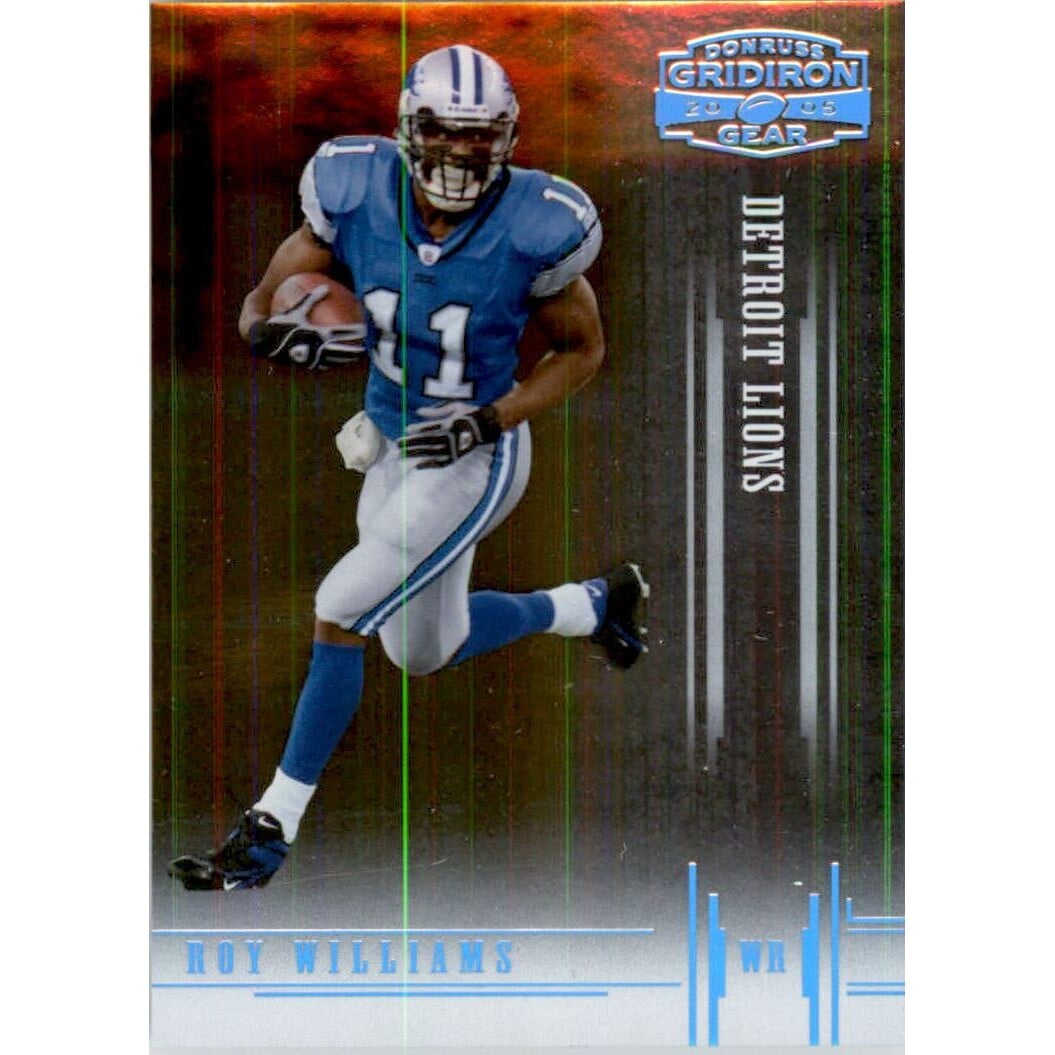 2005 Donruss Gridiron Gear Platinum Holofoil #85 Roy Williams WR. rookie card picture