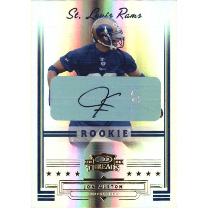 2006 Donruss Threads Rookie Autographs #201 Jon Alston