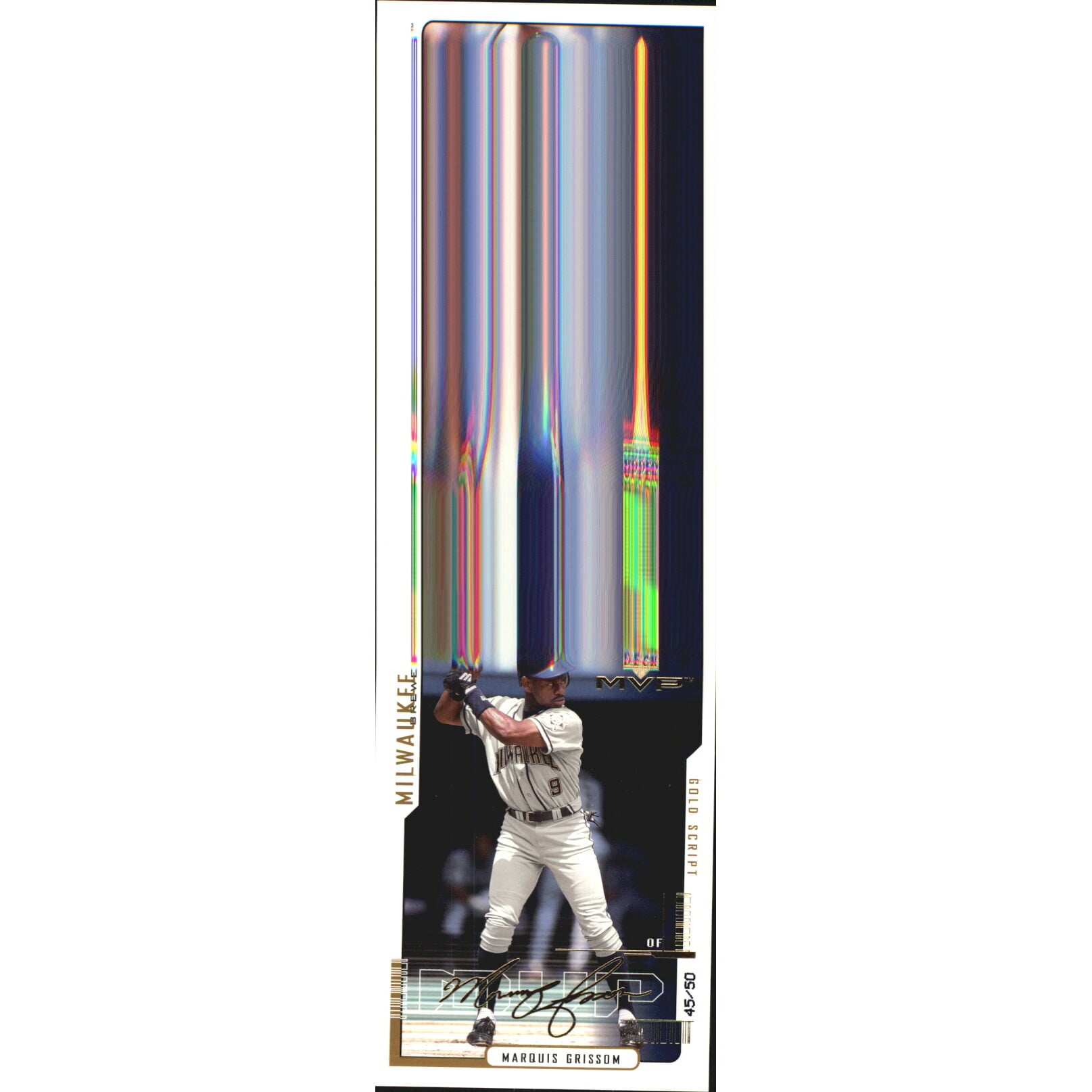 2000 Upper Deck MVP Gold Script #35 Marquis Grissom. rookie card picture