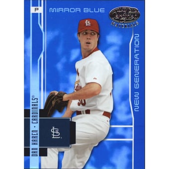 2003 Leaf Certified Materials Mirror Blue #252 Dan Haren NG