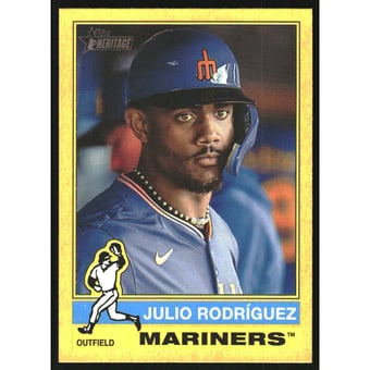 2025 Topps Heritage Yellow Border #369 Julio Rodriguez