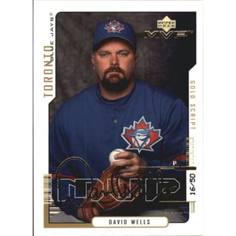 2000 Upper Deck MVP Gold Script #41 David Wells