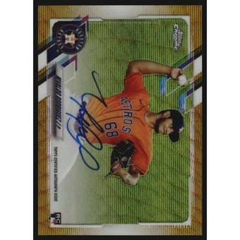 2021 Topps Chrome Rookie Autographs Gold Wave Refractors #RANR Nivaldo Rodriguez