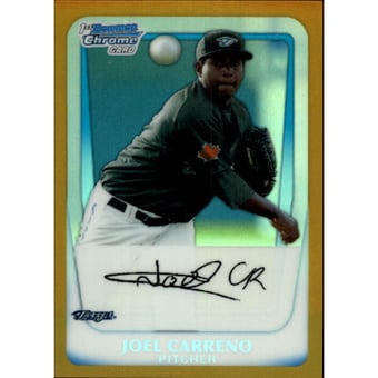 2011 Bowman Chrome Prospects Gold Refractors #BCP22 Joel Carreno