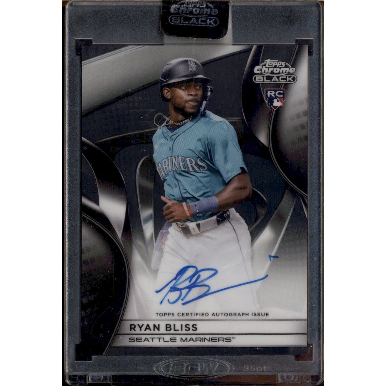 2025 Topps Chrome Black Autographs #CBARB Ryan Bliss. rookie card picture