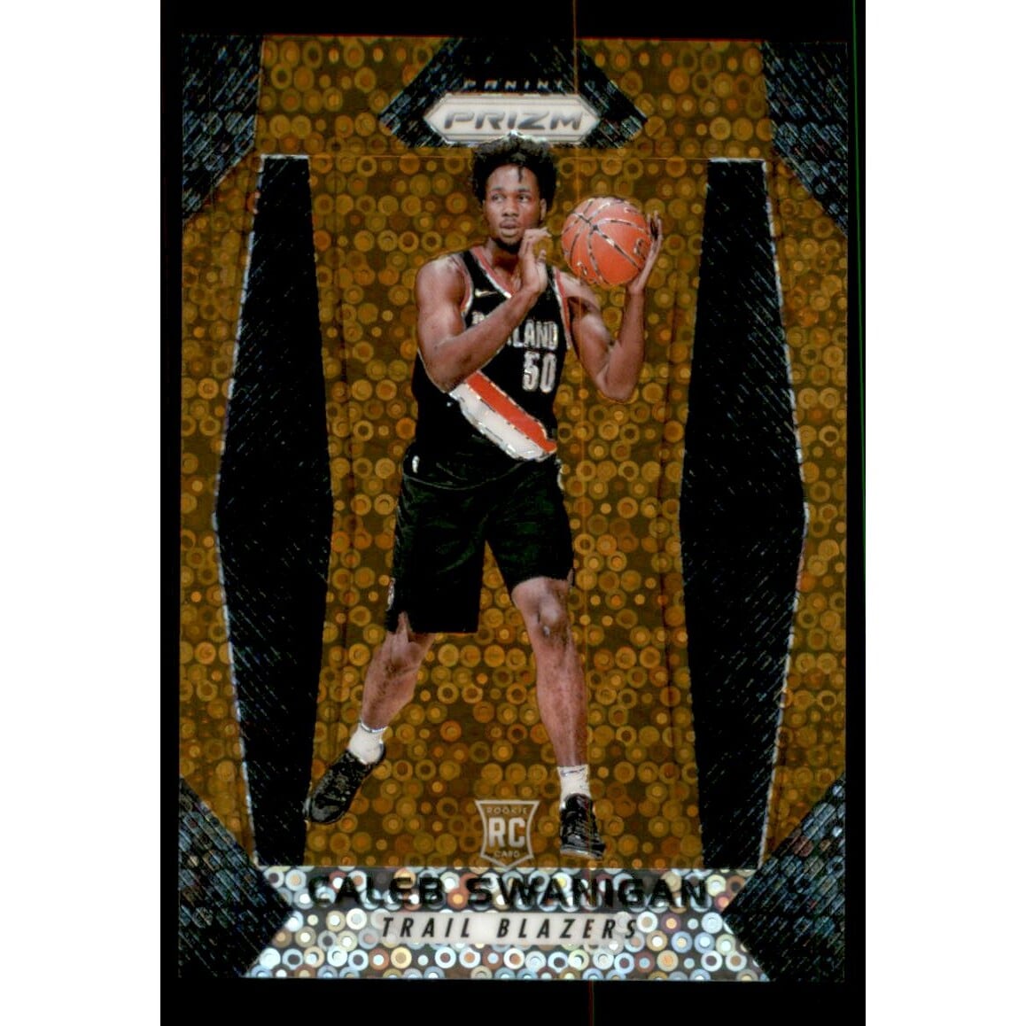 2017-18 Panini Prizm Prizms Fast Break Bronze #145 Caleb Swanigan. rookie card picture
