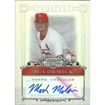 2006 Bowman Sterling Prospects Refractors #MM Mark McCormick AU