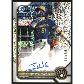 2022 Bowman Chrome Prospect Autographs Speckle Refractors #CPAJRZ Jose Rodriguez