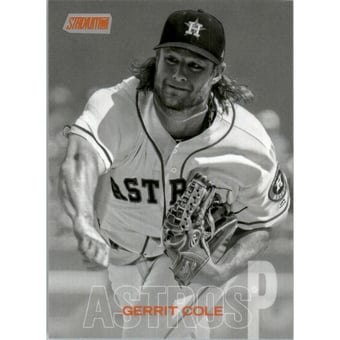 2018 Stadium Club Black and White Orange Foil #36 Gerrit Cole