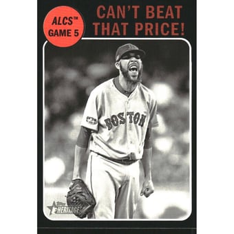 2019 Topps Heritage Black Border #202 David Price PLAYOFF HL
