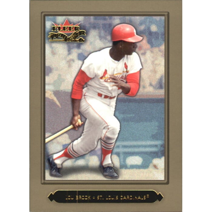 2002 Fleer Fall Classics Championship Gold #20 Lou Brock. rookie card picture