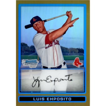 2009 Bowman Chrome Prospects Gold Refractors #BCP187 Luis Exposito
