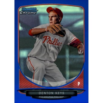 2013 Bowman Chrome Draft Draft Picks Blue Refractors #BDPP77 Denton Keys